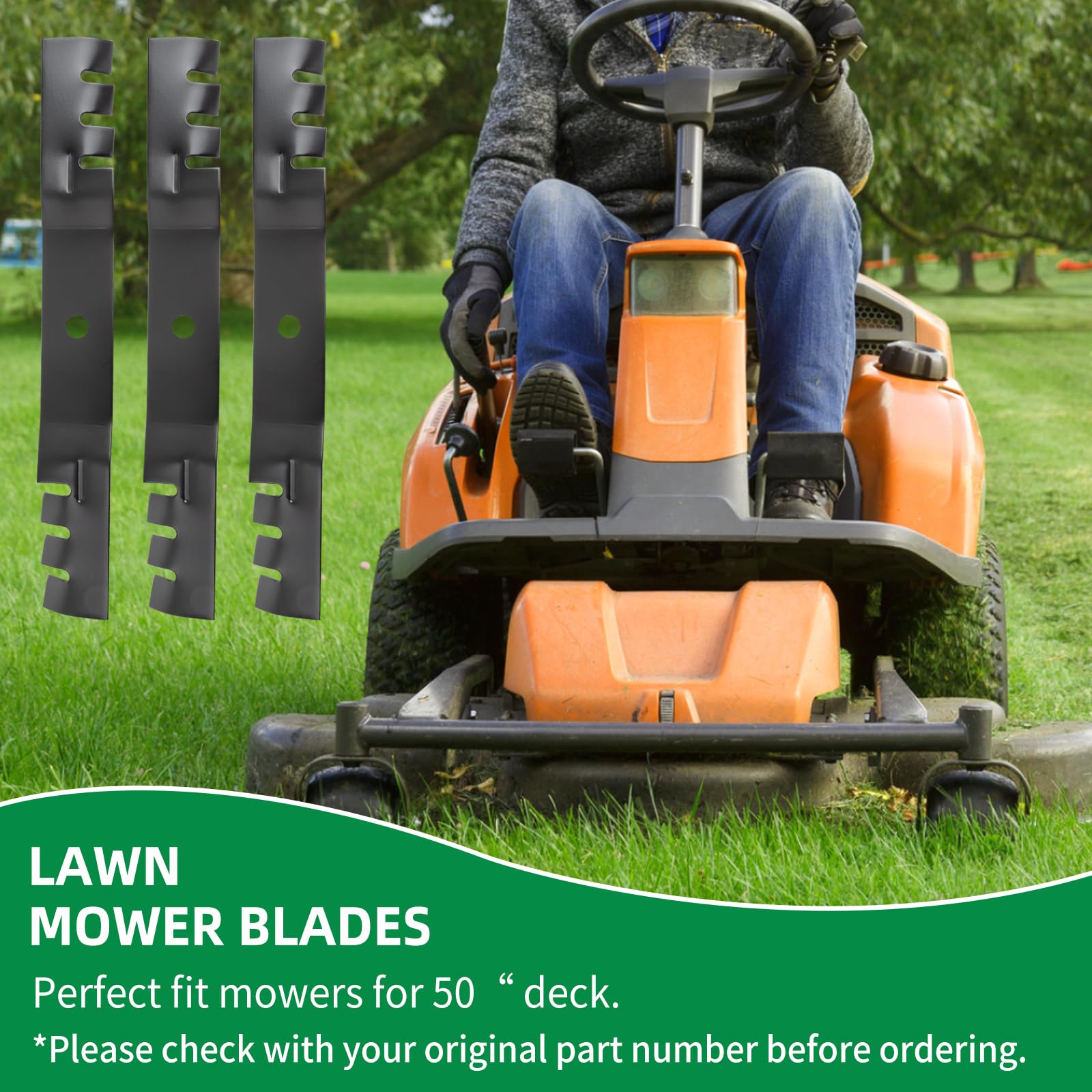 wyevee 110-6837-03 Mulching Blades Compatible with Toro 50